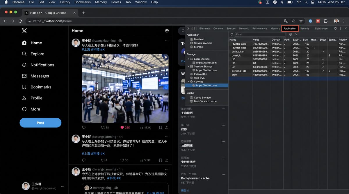 Chrome开发者工具 Application标签