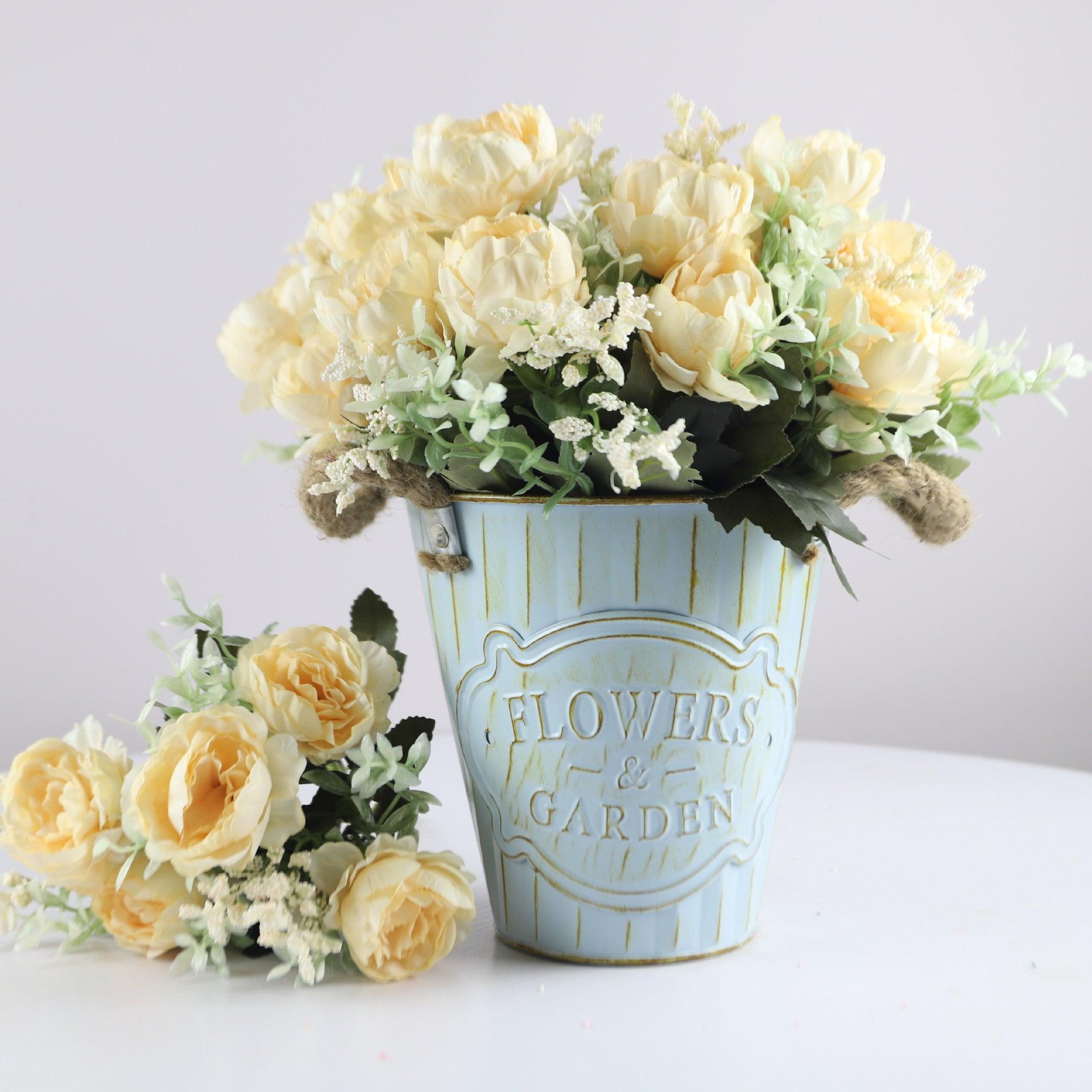 Bulk 12" Peony Bush Silk Flowers