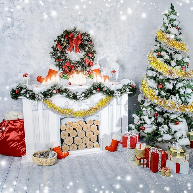 10pcs Total 65 Ft Tinsel Garland