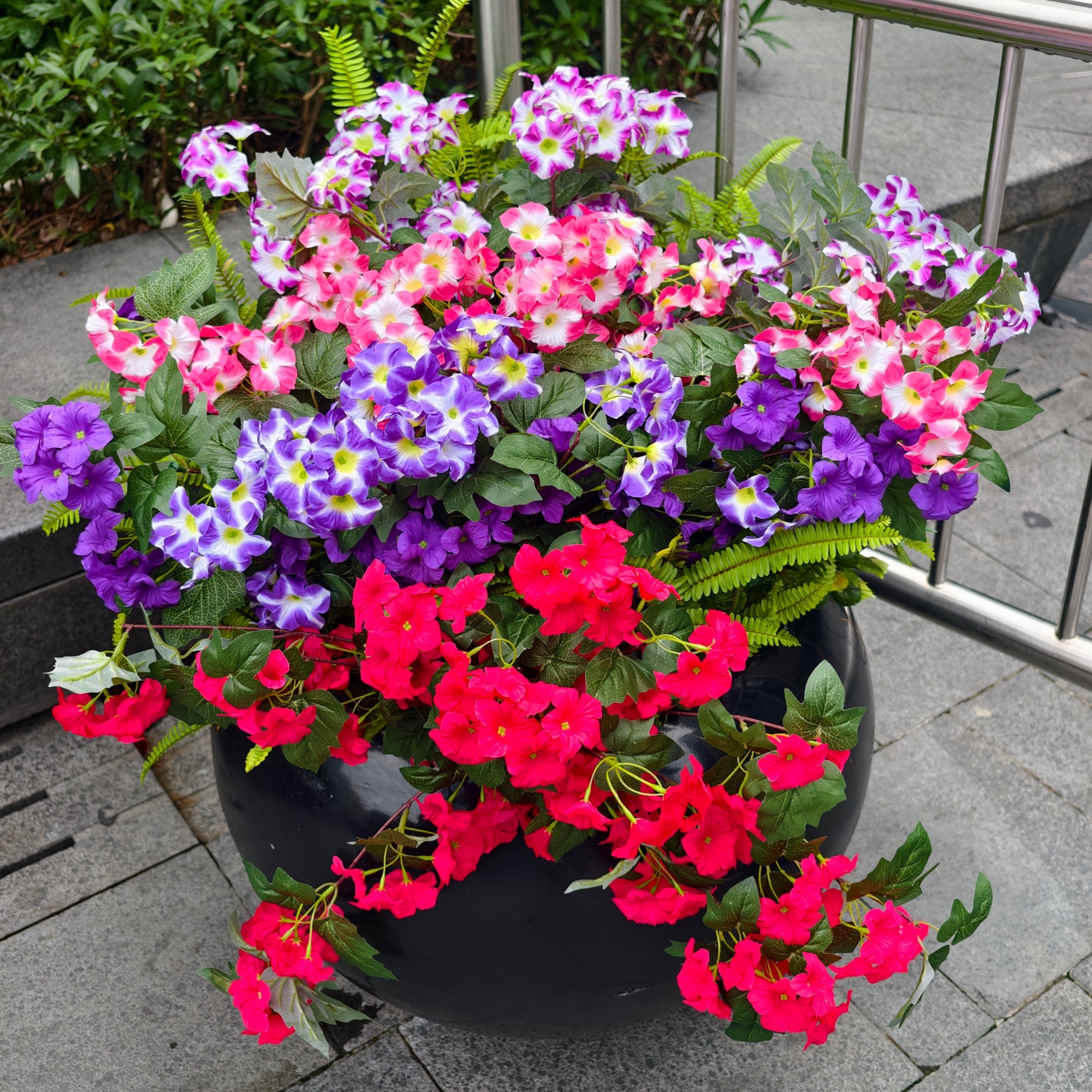 Lush Faux Petunia Bush