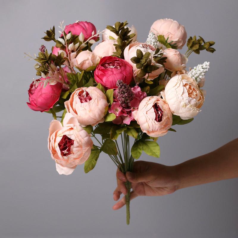18" Mixed Peony Bush Bouquet