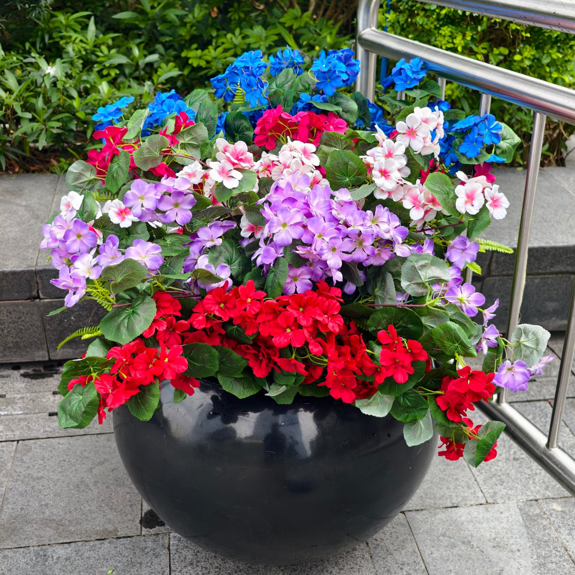 Bulk Long Stem Faux Geraniums